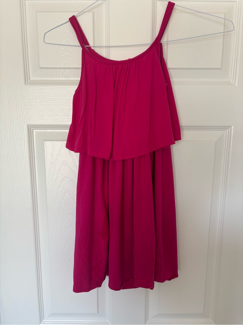 Polo by Ralph Lauren Girls Fuchsia Layered Strap Sundress